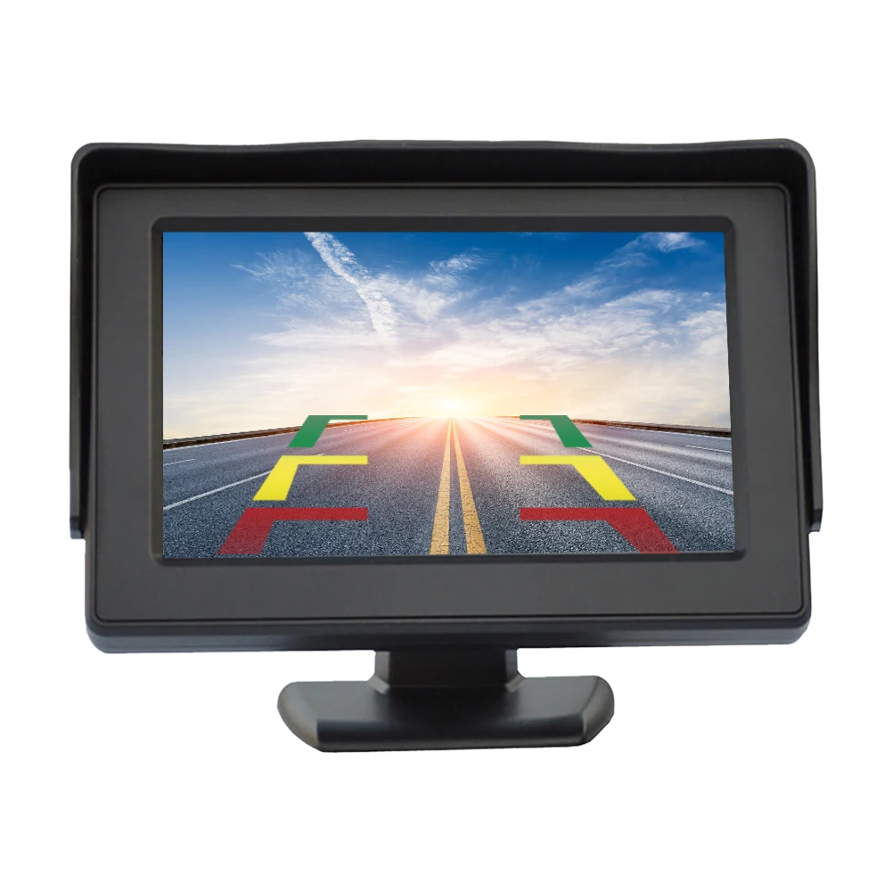 

4.3in Universal Car Reversing LCD Screen Back Up Car Monitor Display Auto Rear View Camera Parking System Accessories