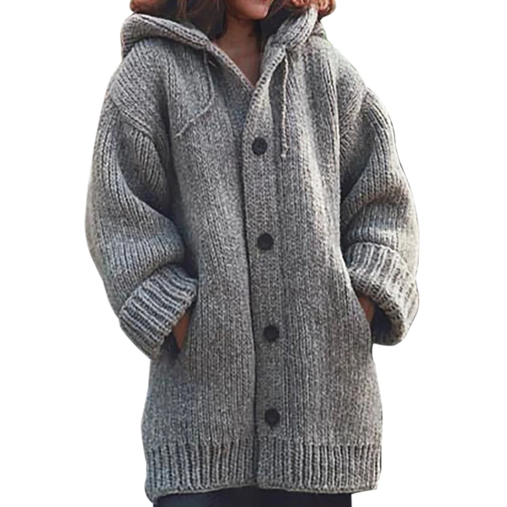 

Woman Sweaters Long Sleeve Autumn Winter Casual Loose Coverup Tops Coat Cardigan Femme Chandails Plus Size 3XL Pull Femme Hiver