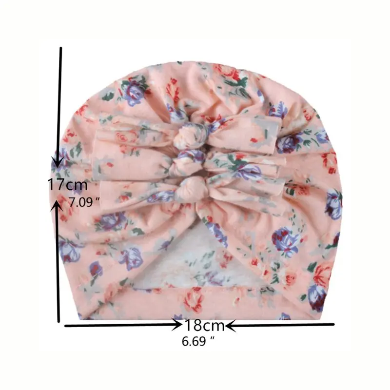 

4 Pcs Baby Girls Big Bows Turban Hats Infant Photography Props Accessories Cotton Kids Beanie Baby Cap Accessories Children Hats