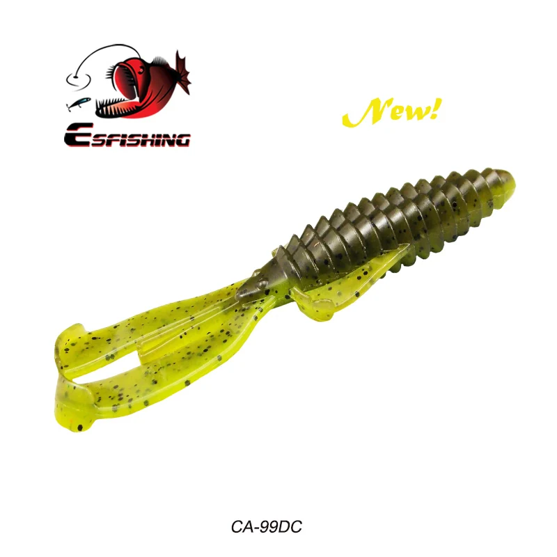 Рыболовные приманки Esfishing, новые приманки Rage, Craw, 100 мм, 8,2 г, 6 шт., мягкие приманки для ловли карпа, рыболовные аксессуары, воблер - Цвет: CA99DC
