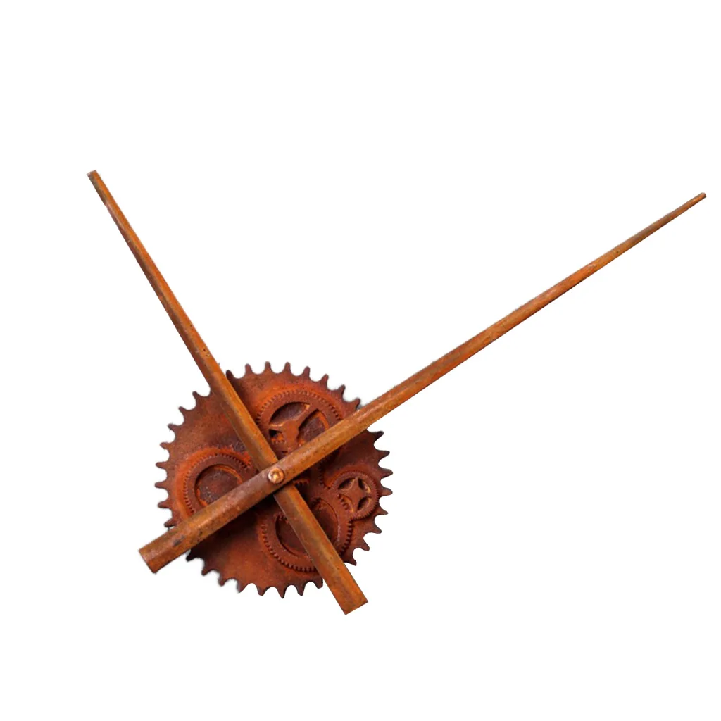 Blesiya Fashion Vintage Rust DIY Gear Wall Clock European Watch Home Decor images - 6