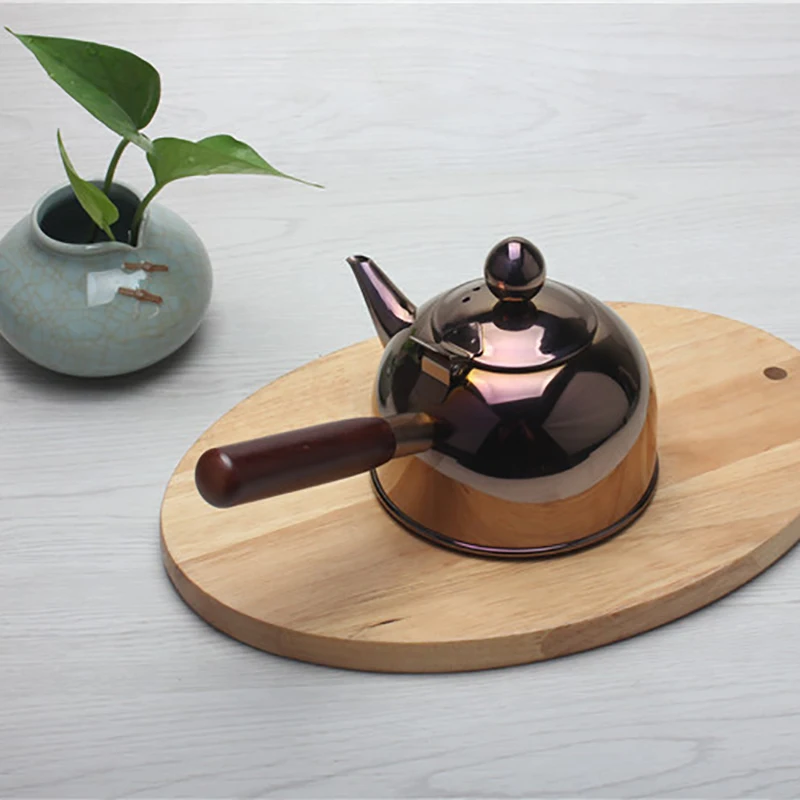 500 мл чайник с одной ручкой индукционный тудок маленький для кофе молока чая 304 из