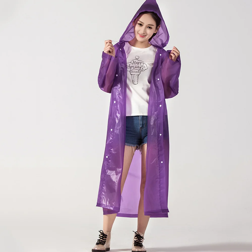 2 шт. многоразовые взрослых плащ Открытый пончо Портативный Водонепроницаемый