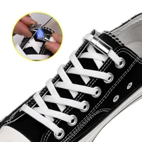 1 pair elastic shoelaces magnetic 1 second locking no tie shoelace creative simple flat shoelace leisure sneakers lazy lace