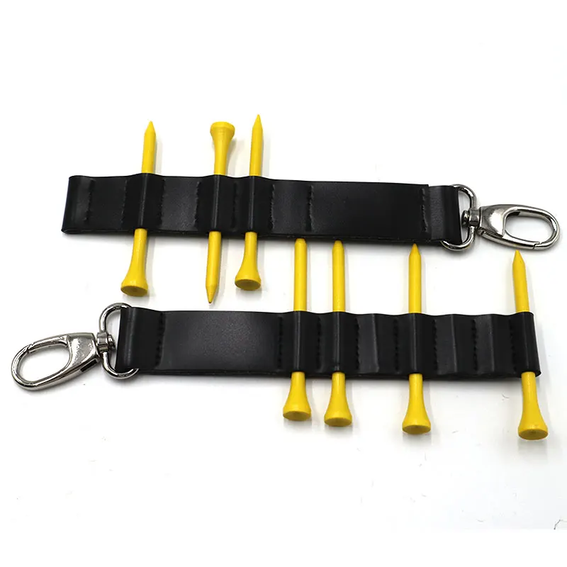 Персонализированный кожаный держатель для 7 футболок гольфа | Спорт и