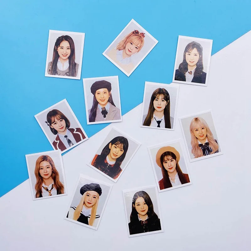 Новинка 12 шт./компл. KPOP IZONE Girls Team Album La Vie En Rose фотооткрытка ПВХ карты самодельные