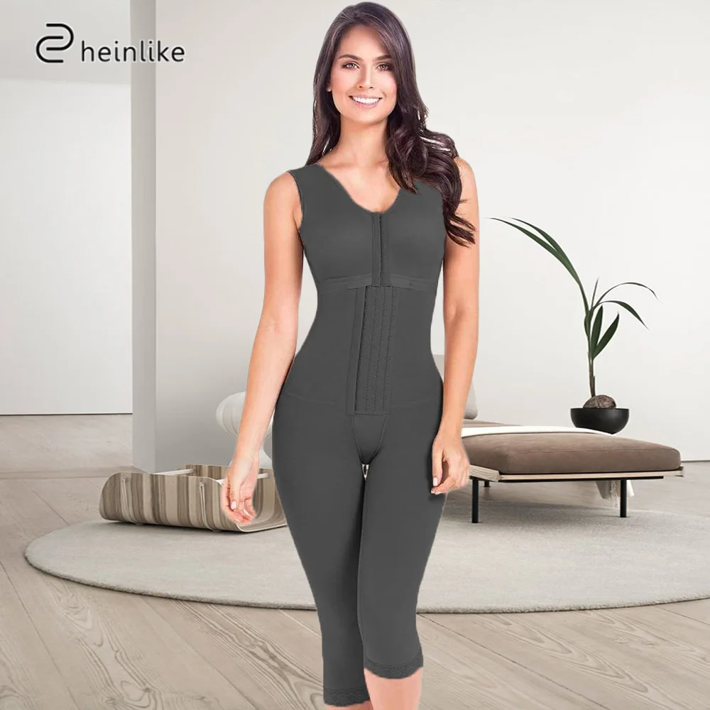 Women Post-operative High Compression Corset Waist Trainer Ventre Plat Butt Lifter Shaper Bodysuit Skims Fajas Colombianas Cinta