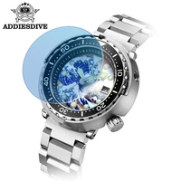addies dive tuna surf watch 316l stainless steel strap super luminous nh35 automatic watch sapphire crystal mens diving watch
