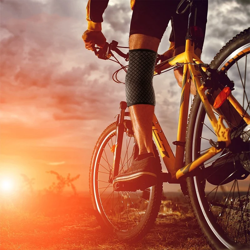 

Kneeling Support Professional Protective Knee Pad Breathable Bandage Brace Silicone Anti-slip Compression Sleeve Basketball 77