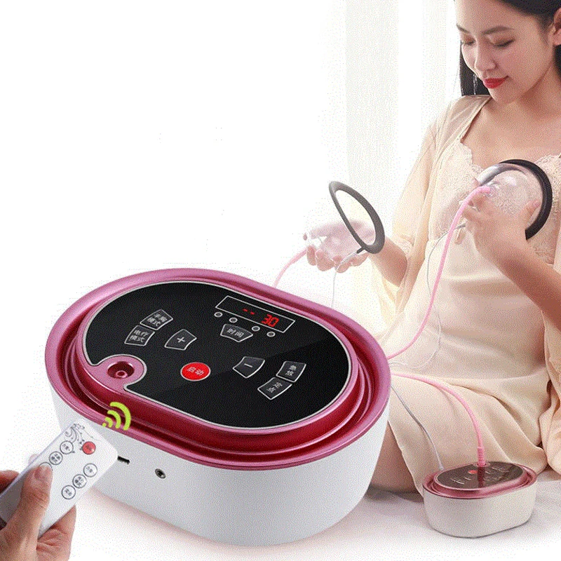 Electric Breast Enhancement Apparatus Vacuum Massage Therapy Micro-Current Enlargement Breast Massager Breast Enhancer Pump