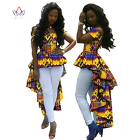 summer top african clothes african wax cotton print dresses for women dashiki plus size robes pour les femmes africai wy615