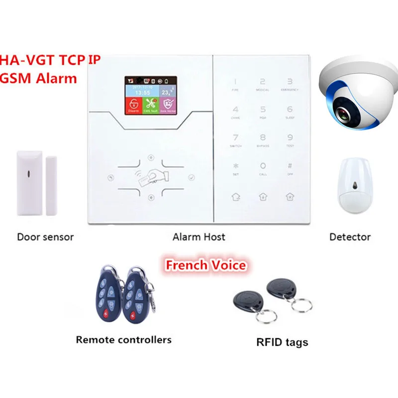 DIY умный дом Tcp Ip сигнализация GSM Система безопасности домашняя с камерой для