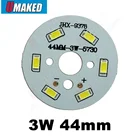 Светодиодная печатная плата 3 Вт, 44 мм, 330 лм, с встроенными светодиодными ЧИПАМИ smd5730, основание из алюминиевой пластины для лампы, потолочного светильник светодиодный светодиодных ламп