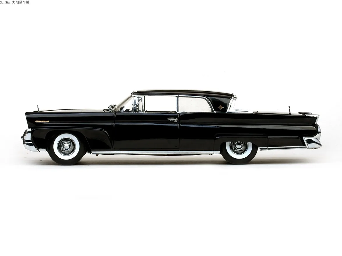SunStar 1:18 1958 Lincoln Continental MKIII жесткий Топ черный коллекционный выпуск металлическая