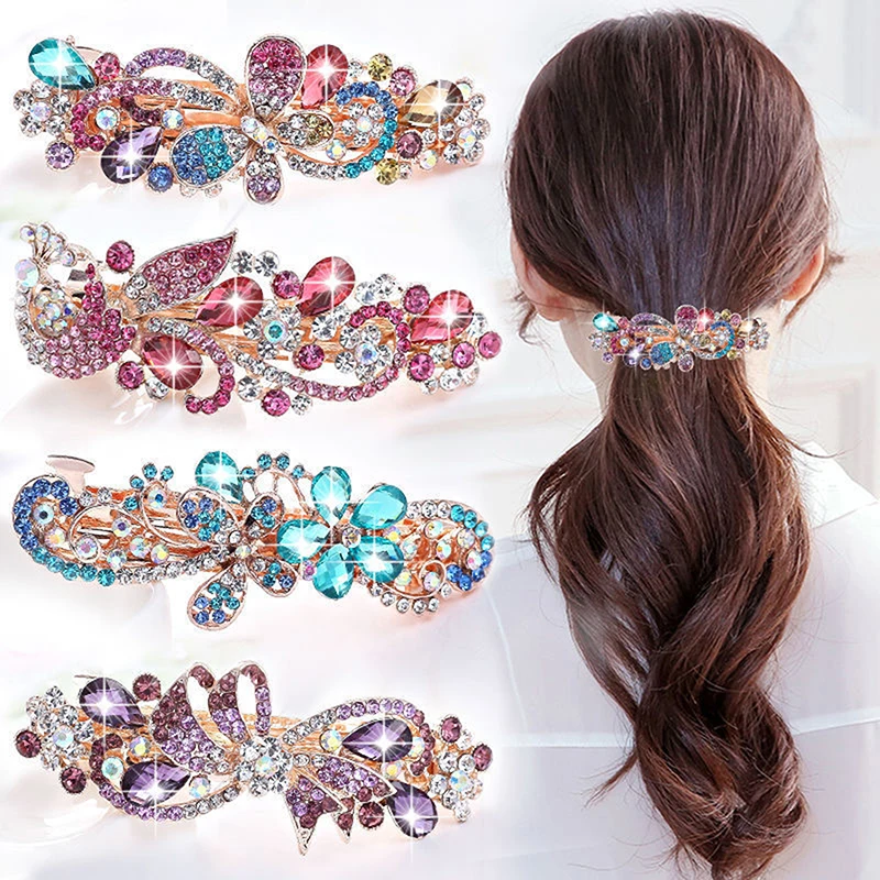 Ed Hair Clips Clear Bridal Hairpins Jewelry Diamond Hairpins Hair Clip