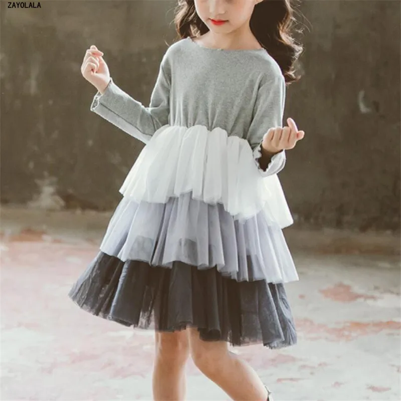 Летние платья принцессы для девочек очаровательное платье повседневное