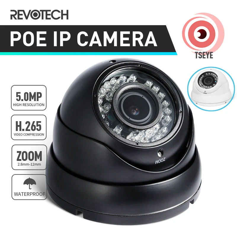 

Водонепроницаемая IP-камера видеонаблюдения, 5 Мп, 2,8-12 мм, 1620P / 1080P