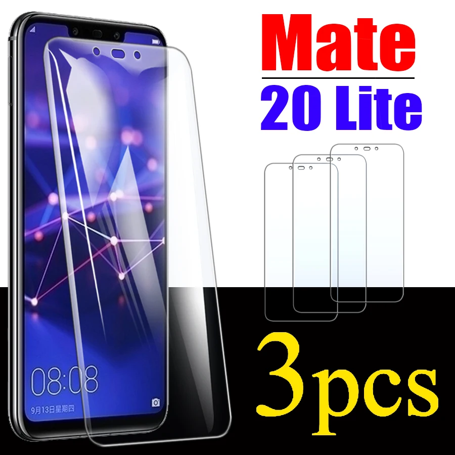 3pcs For Huawei Mate 20 10 30 Lite Tempered Glass Huawai nova 9 se 5G 8i 5t Screen Protector P20 P30 Y70 Plus P Smart Pro 2019 Z
