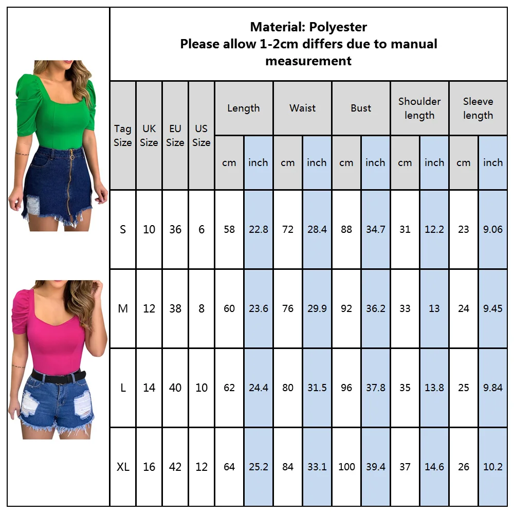 Женская футболка Однотонная с пышными рукавами топы Женский пуловер весна-лето