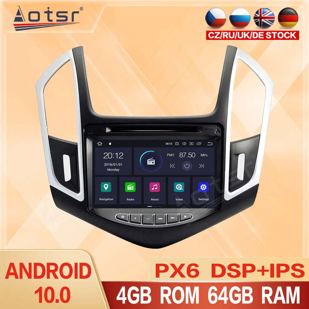 Android 10 0 мультимедийный плеер для 2013 2014 2015 Chevrolet Cruze GPS навигация 2din Автомагнитола