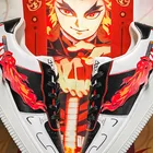 Мужские кроссовки в стиле аниме, рассекающий демонов, Kyoujurou, стиль хип-хоп, уличная одежда, размер 46, комикс, мужские повседневные кроссовки для бега, Высокий Верх Giyuu