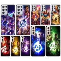 marvel hero colorful for samsung galaxy s21 s20 fe ultra lite s10 s9 s8 s7 s6 edge plus silicone soft black phone case