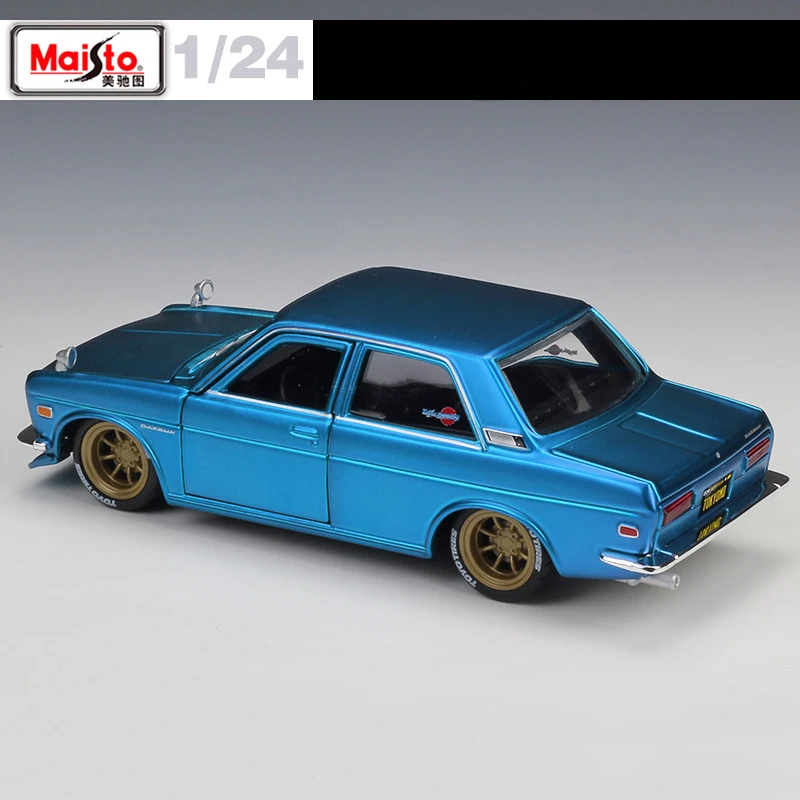 Модель автомобиля Maisto 1:24 Nissan 1971 DATSUN 510 модель под давлением в ретро стиле игрушка
