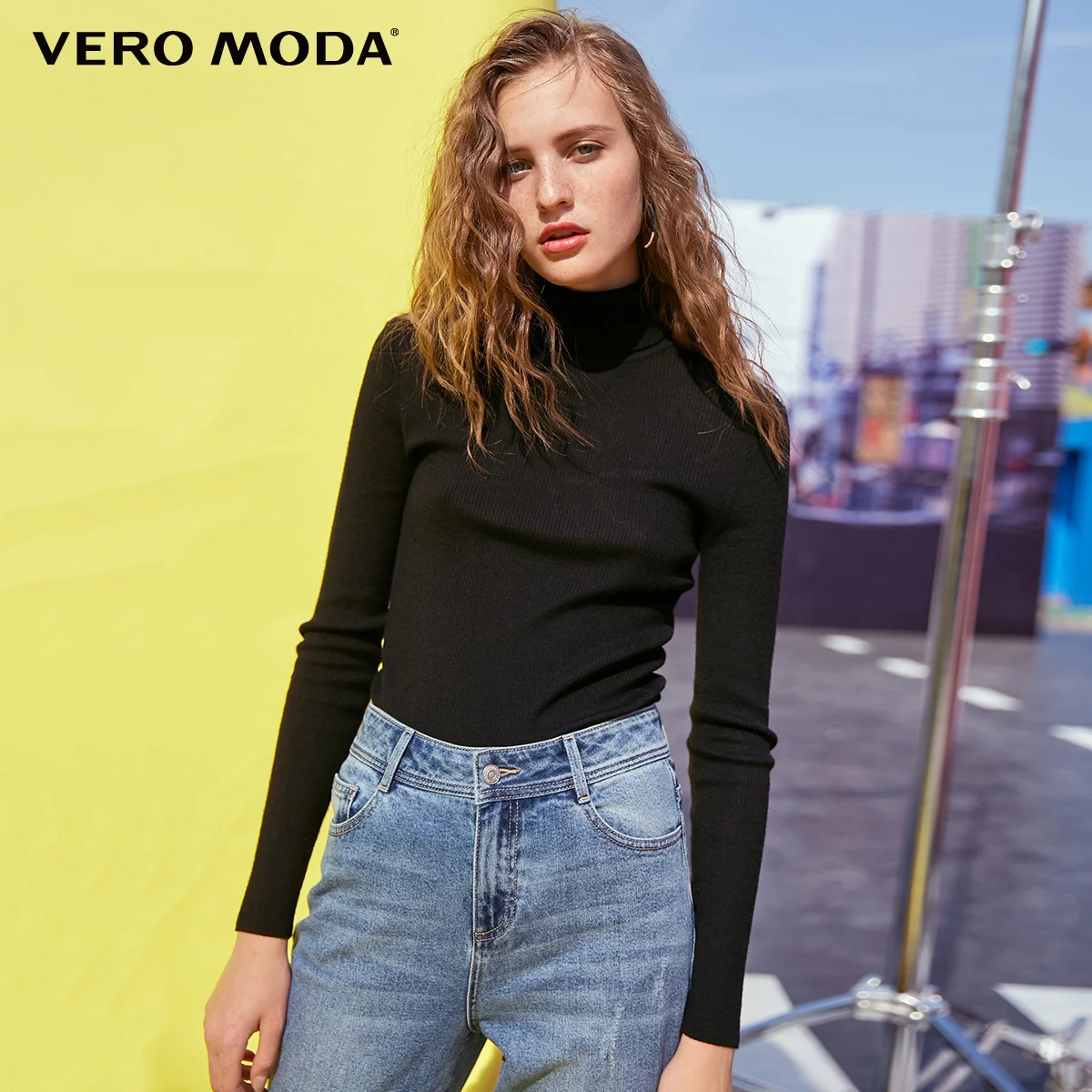 Vero Moda женский 100% шерсть однотонный облегающий стрейчевый минималистичный