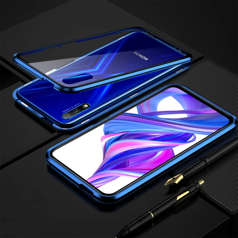 Магнитный металлический корпус адсорбции для huawei P Smart Plus P20 P30 Lite Pro mate 10 20 Honor 9X20 10i 8X закаленное стекло крышка