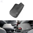 Стайлинг автомобиля, центральный подлокотник из микрофибры и кожи, защитная отделка для BMW 3 серии E46 1998- 2005, черно-серая линия