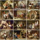 MomoArt Алмазная вышивка ребенок 5D DIY Алмазная мозаика семья алмазная картина портрет картины стразами полная выкладка подарок ручной работы Украшение дома