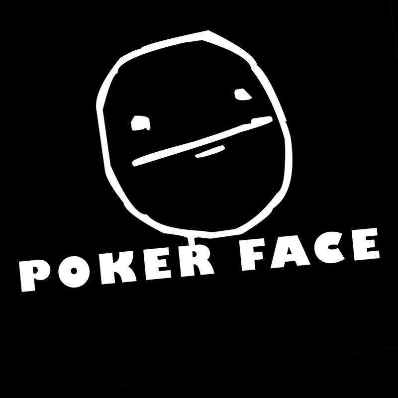 JDM забавное лицо покера мультяшный мем виниловый автомобиль искусство слова узор