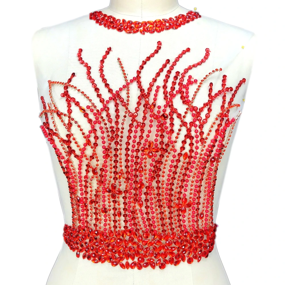 Пришивной лиф ручной работы 35x44 см белый для свадебного платья костюмов одежды с