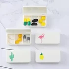 Новая портативная коробка для таблеток, чехол для таблеток, коробка для лекарств, еженедельный медицинский чехол для путешествий, держатель для таблеток, мини-милая пластиковая коробка для таблеток