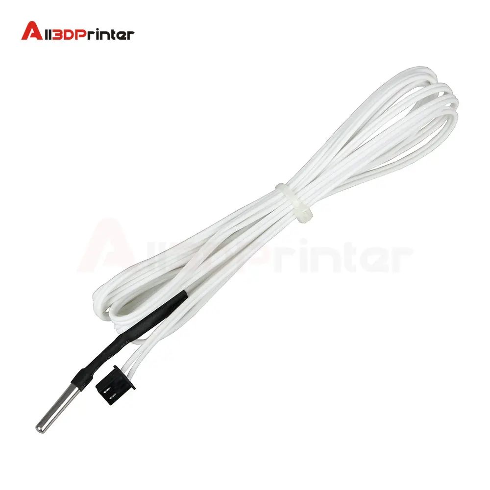 3D Print Part 100K ohm NTC 1M/2M Line 3950 Thermistors Sensors with Cable Temperature White Accessories 1m 2m long | Компьютеры и офис