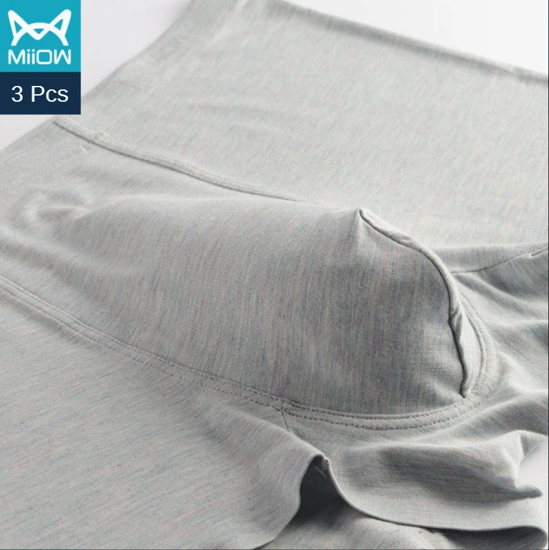 

Brand MiiOW Men's Underwear Pure Cotton Plain Boxer Briefs Men's Boxer Shorts Autumn and Winter Young Men's Shorts Male Students