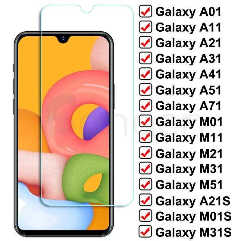 Защитное стекло 9999D для Samsung Galaxy A01 A11 A21 A31 A41 A51 A71 M01 M11 M21 M31 M51 A30 A50|Защитные стёкла и
