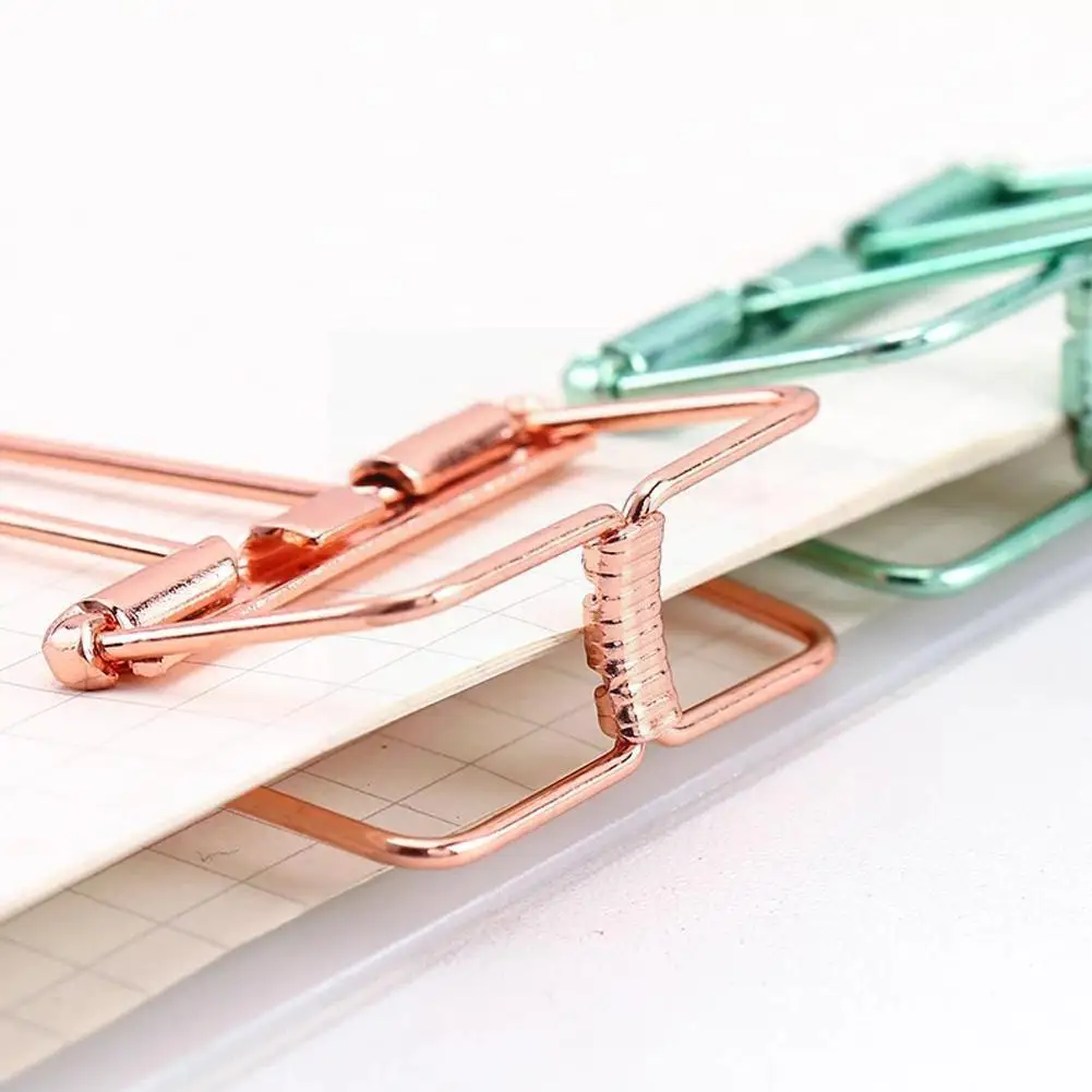

1pcs Binder Ins Colors Gold Sliver Green Purple Small Bookmark Study Clips Clips Paper Clips Binder New Office Bin T6y3