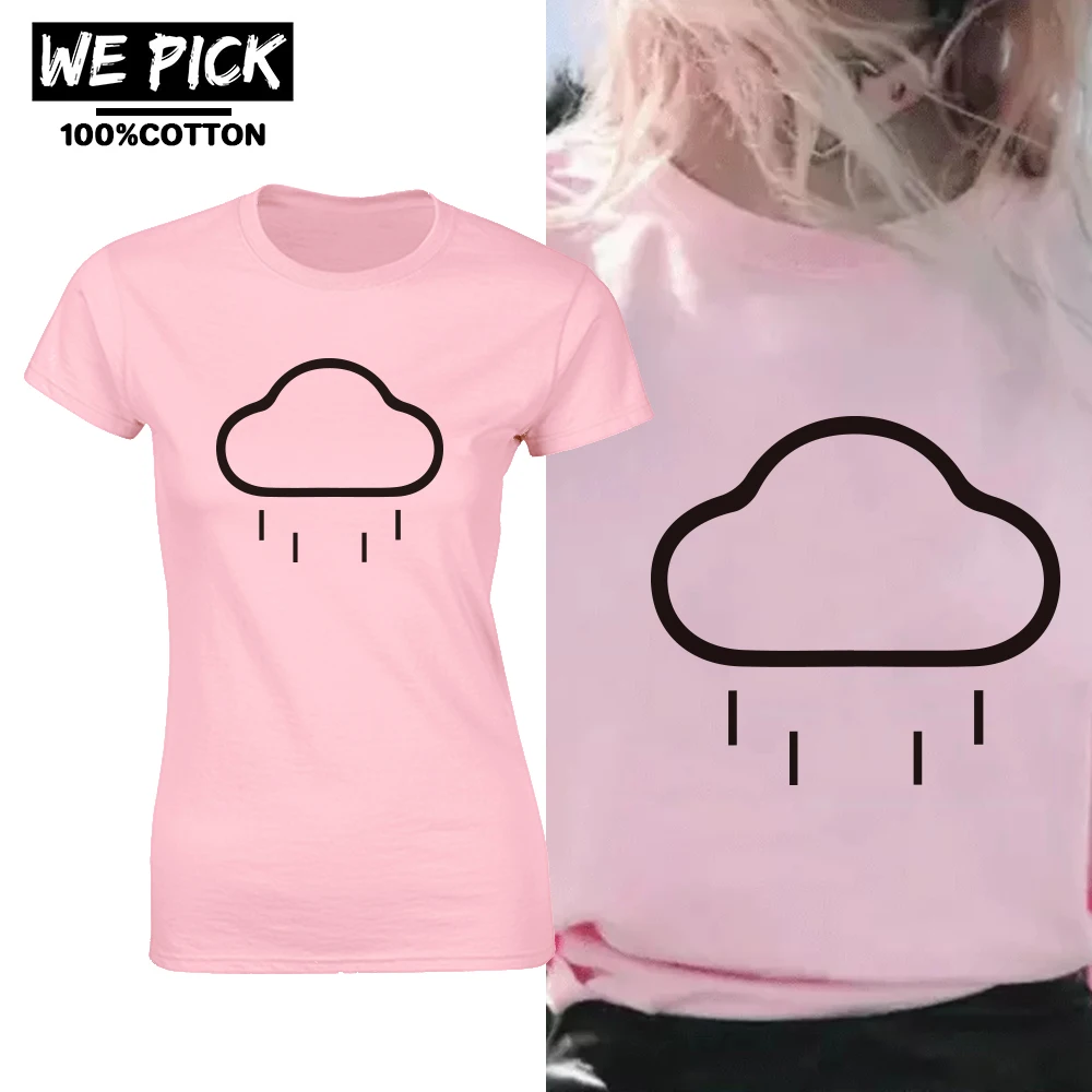 

leisure simple breathable graphic tees 100% cotton high quality Streetwear female clothing new all-match print crew neck T shirt