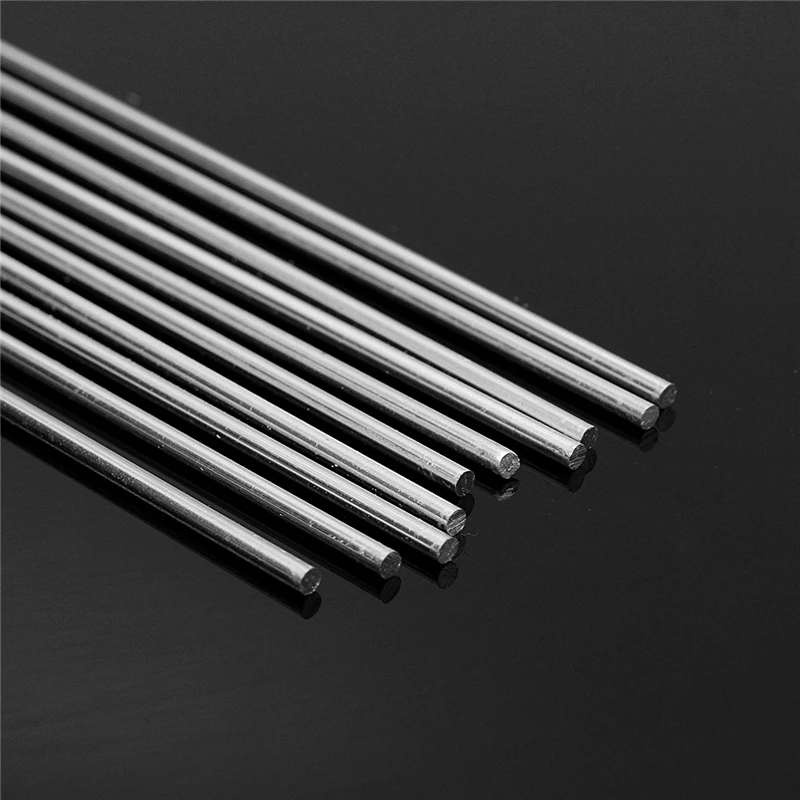 

8pcs 2mmx230mm Silver Aluminum Alloy Welding Rod Low Temperature Metal Soldering Brazing Wire Solder TIG Filler Rods