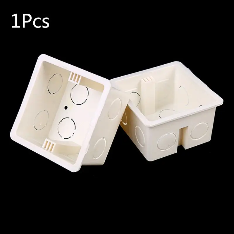 

86X86 PVC Junction Box Wall Mount Cassette For Switch Socket Base Switch Bottom Box Electrical Box Accessories