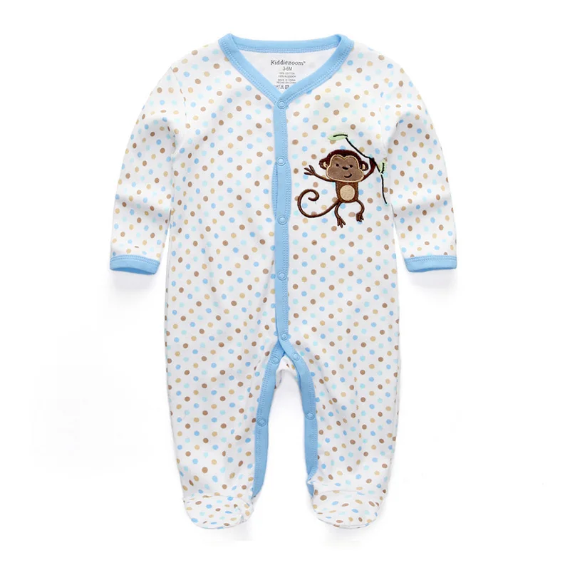 Одежда для новорожденных мальчиков и девочек комбинезоны ног хлопковая одежда с
