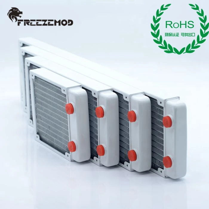 Медный радиатор FREEZEMOD 120 мм черный/белый для пиано краски сертификат ROHS водяного