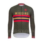 Wiggins, зимняя флисовая велосипедная одежда, мужская куртка с длинным рукавом, велосипедный комплект, Термоодежда для велоспорта, 2020