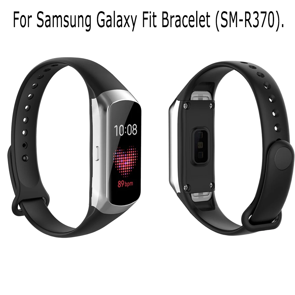 Спортивный мягкий силиконовый ремешок Hangrui для наручных часов Samsung Galaxy Fit SM R370