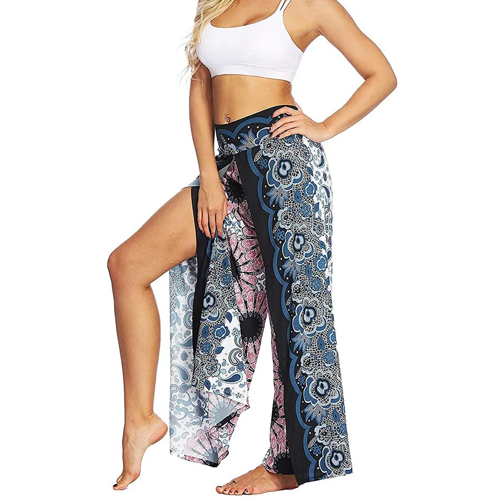Женские широкие штаны Летние Повседневное пляж &quotПалаццо&quot Воно хиппи богемное
