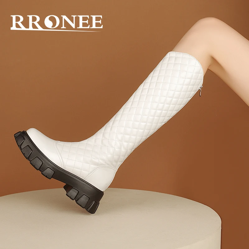

Small fragrant wind thick sole knight boots high boots autumn winter new but knee boots