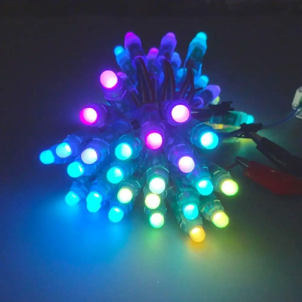 50 шт. WS2811 12 мм пиксель диффузированная Светодиодная лента RGB огни
