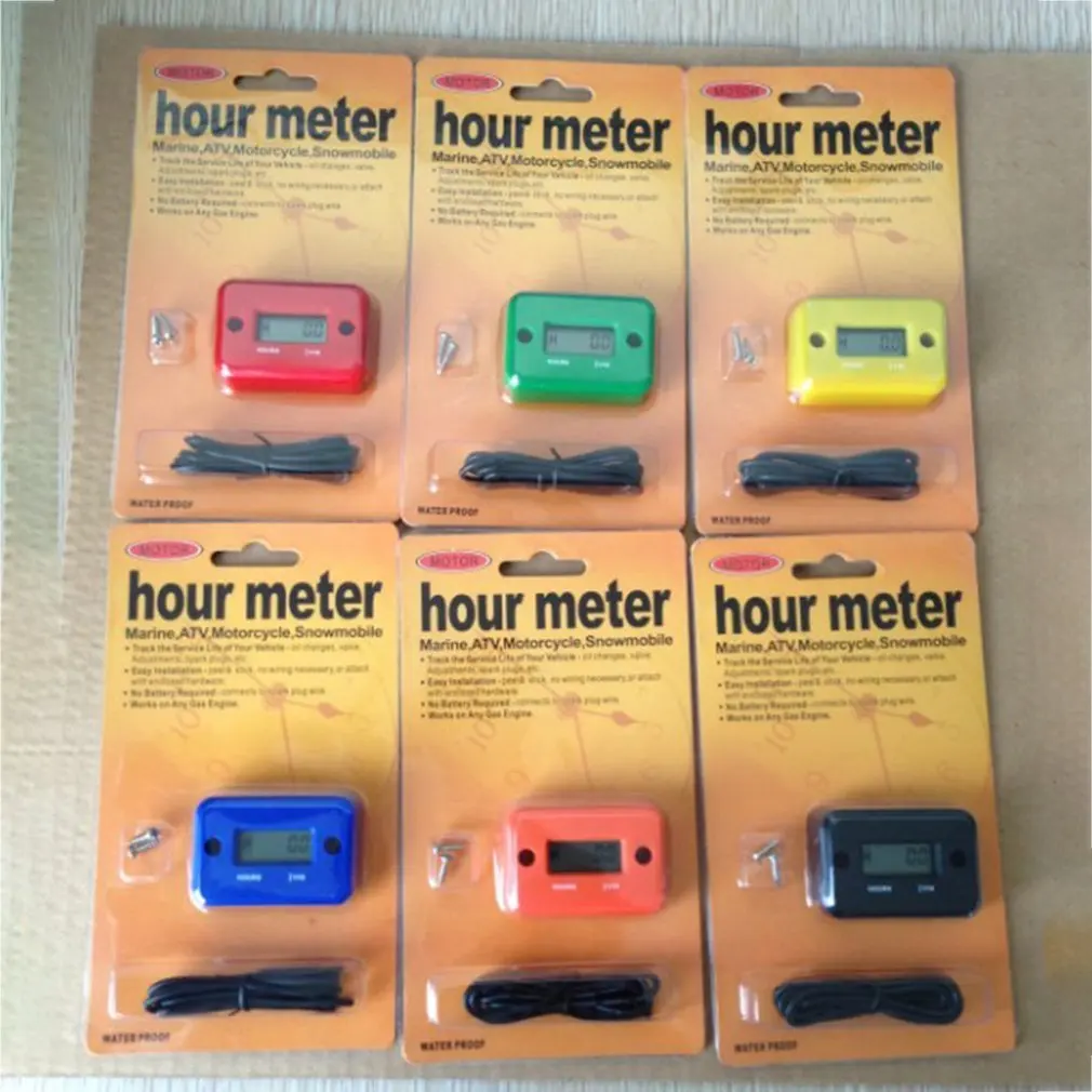

Waterproof Digital Hour Meter for Motorcycle ATV Snowmobile Boat Dirt Gas Engine LCD Digital Hour Meter