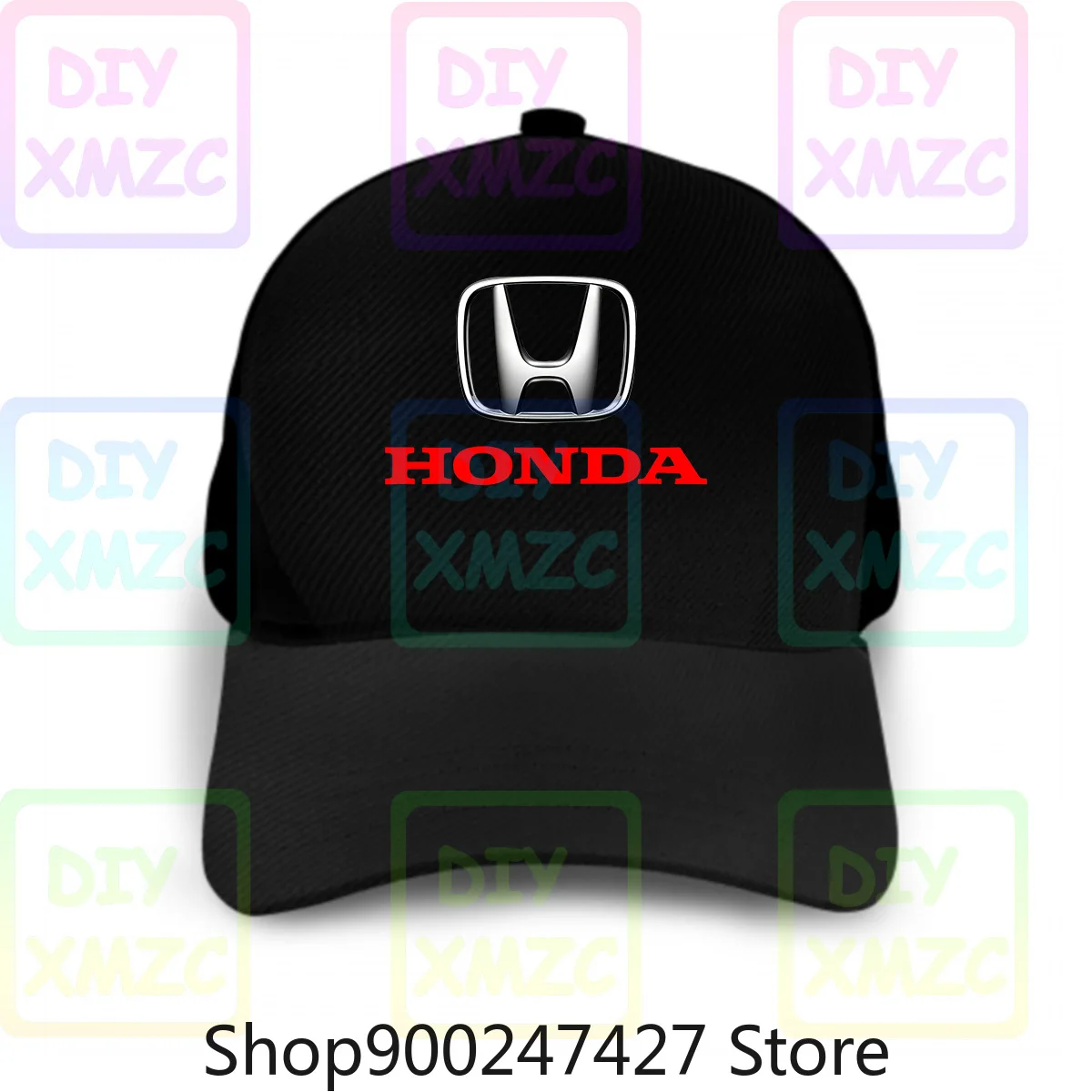 Бейсболка с логотипом Honda Черная Новинка